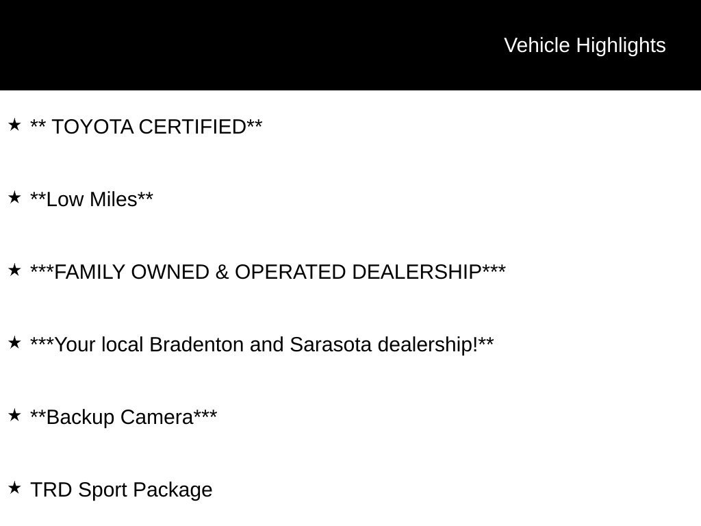 Certified Used 2025 White Toyota TRD Sport image 28