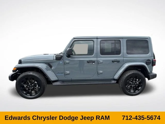 Certified Used 2025 Gray Jeep Sahara 4xe image 3