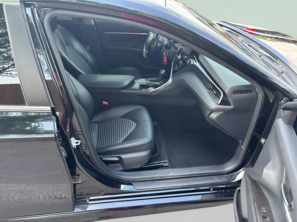 Used 2023 Midnight Black Metallic Toyota SE image 12