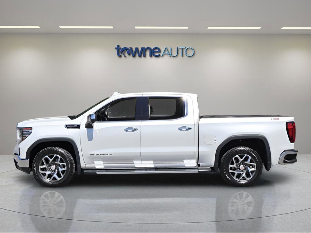 Used 2024 White Frost Tricoat GMC SLT image 4
