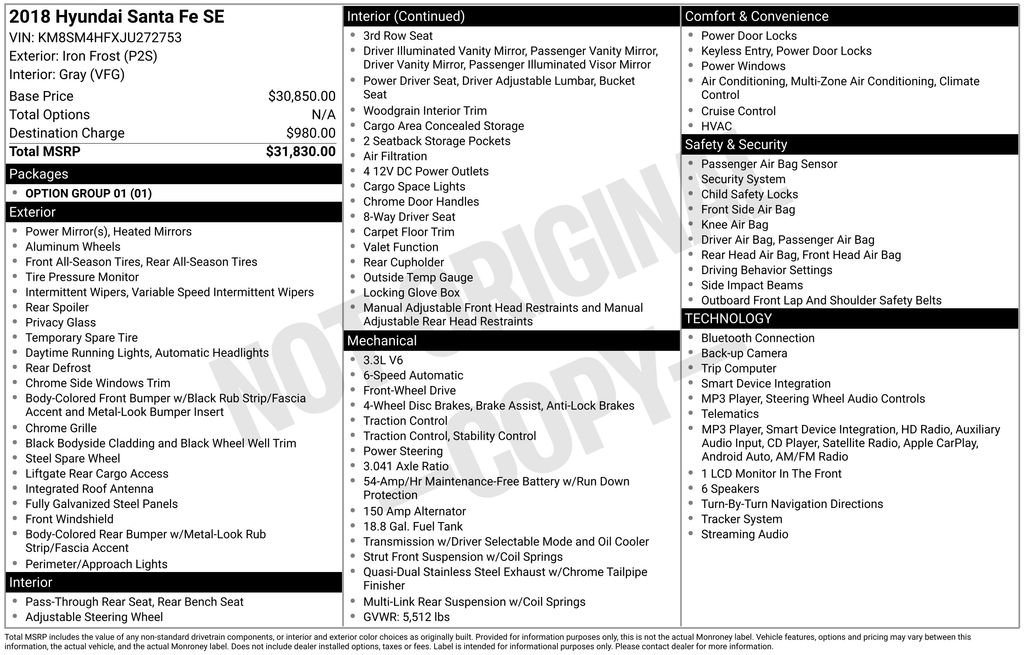Used 2018 Gray Hyundai SE image 1