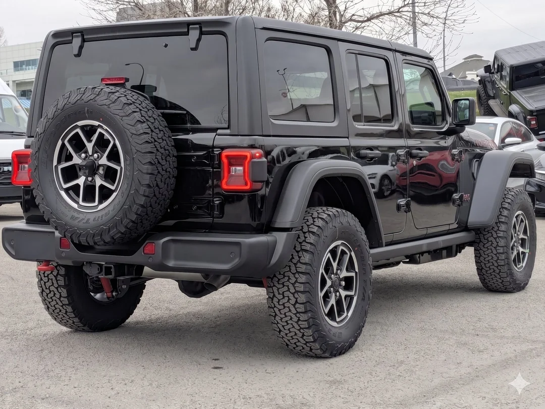 New 2026 Black Jeep Rubicon - - Nappa Leather - Convenience Grp - Safety Grp - 3-Piece Hardtop & More! image 8