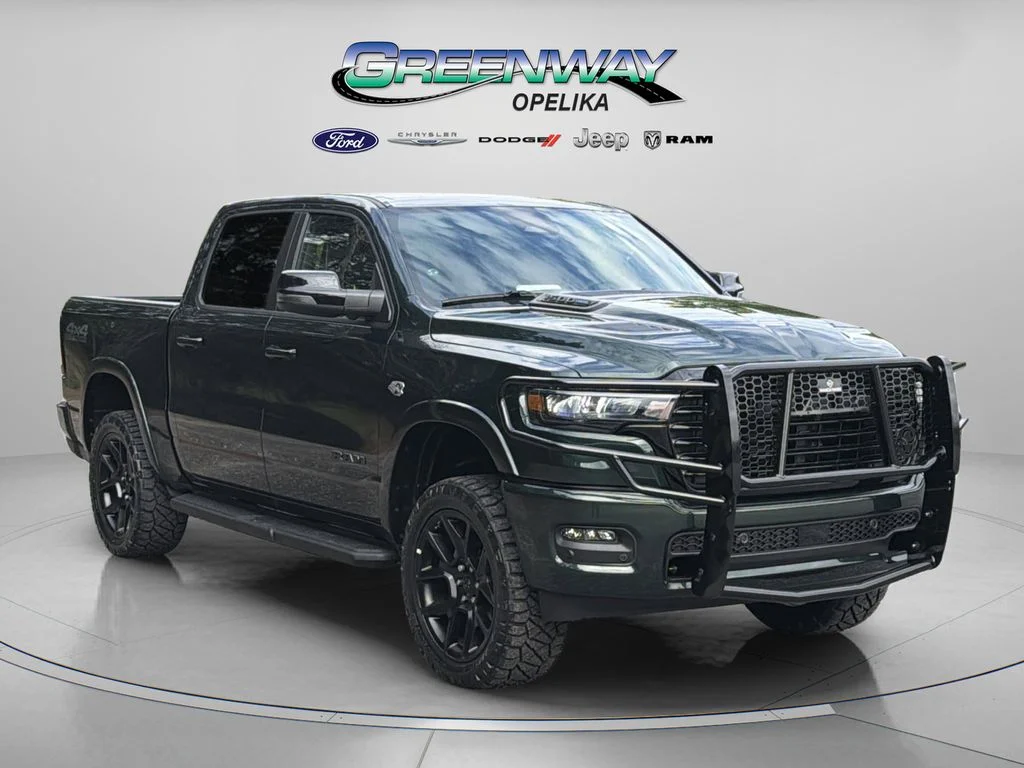 New 2026 Serrano-Green Metallic Exterior Paint RAM Laramie image 1