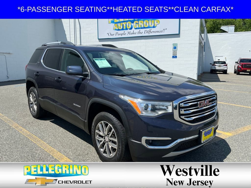 BLUE STEEL METALLIC 2019 GMC Acadia SLE-2 FWD SUV / Crossover Front-Wheel Drive