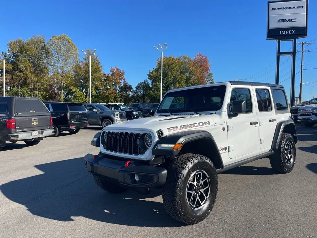 White 2025 Jeep Wrangler Rubicon 4-Door 4WD SUV / Crossover Four-Wheel Drive
