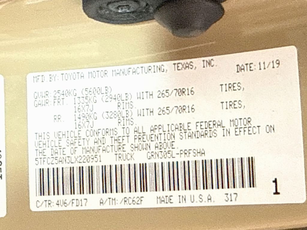 Used 2020 Quicksand Toyota TRD Off Road image 30