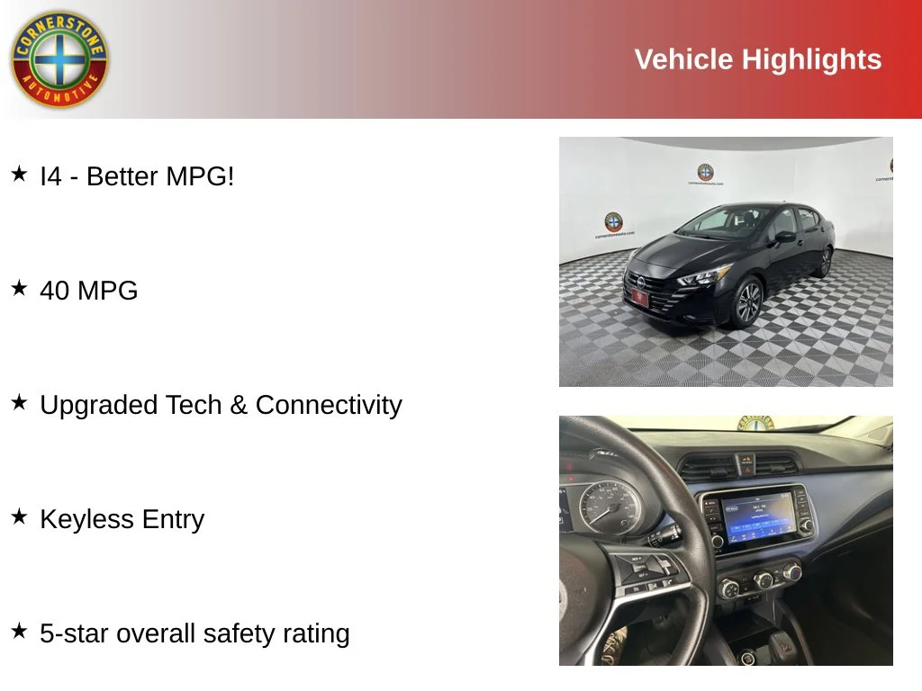 Used 2025 Nissan Versa Sedan SV with VIN 3N1CN8EV4SL837067 for sale in Elk River, MN