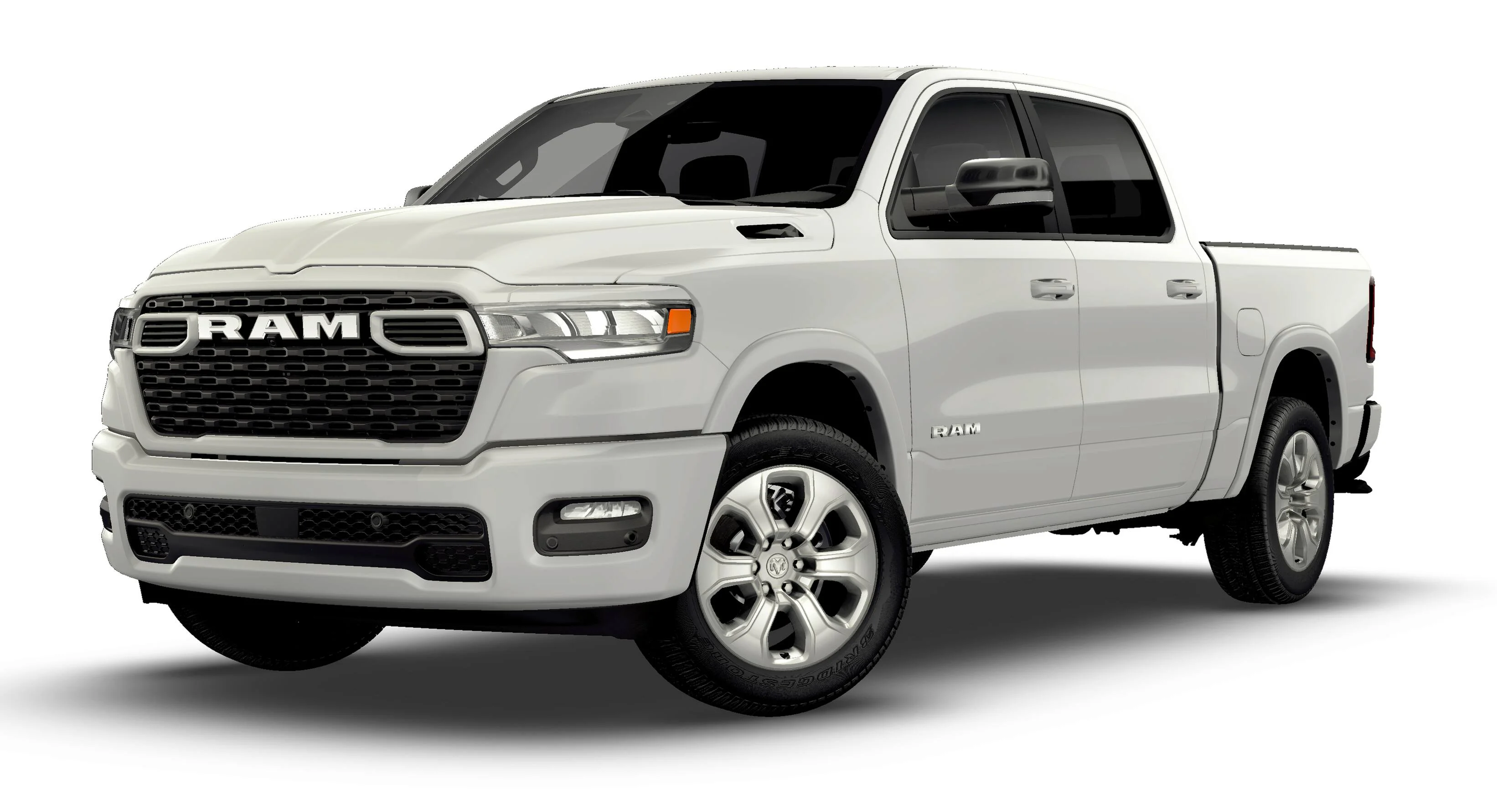 New 2026 Bright White Clear-Coat Exterior Paint RAM Big Horn/Lone Star image 1