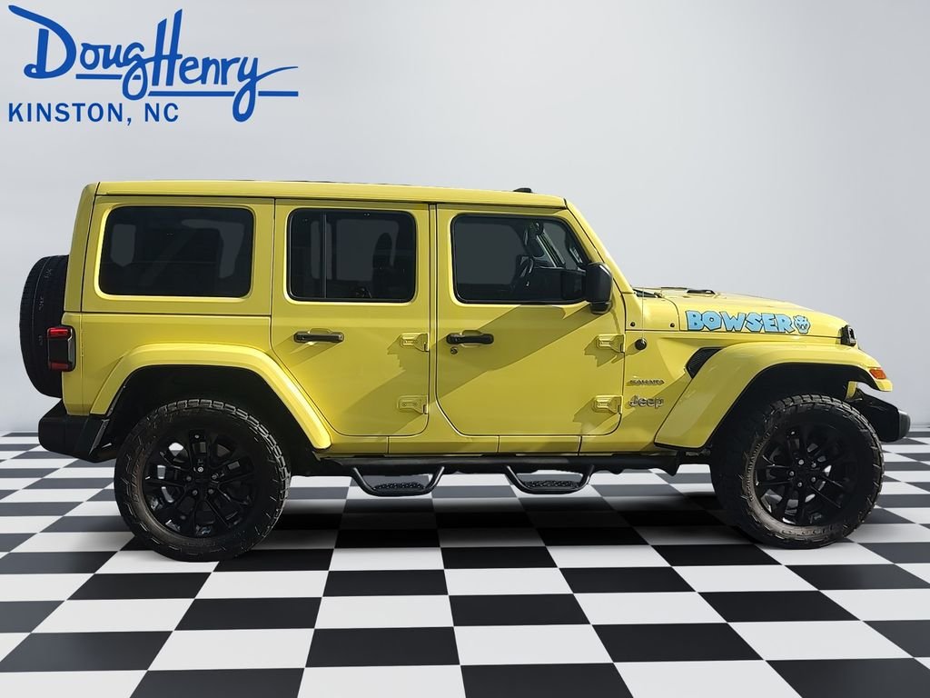 Used 2022 Yellow Jeep Unlimited Sahara 4xe image 6