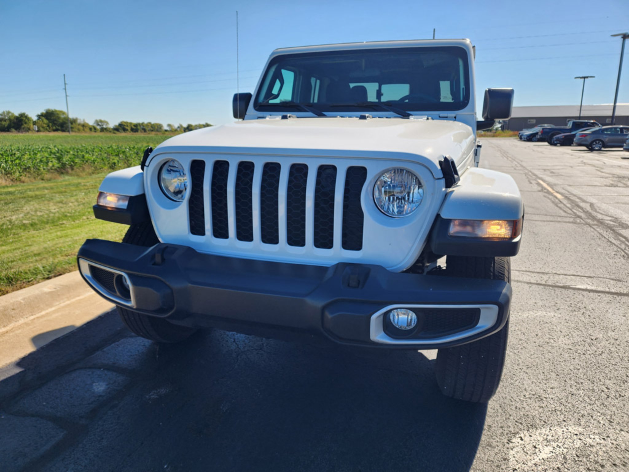 Used 2023 Bright White Clearcoat Jeep Sport S image 2