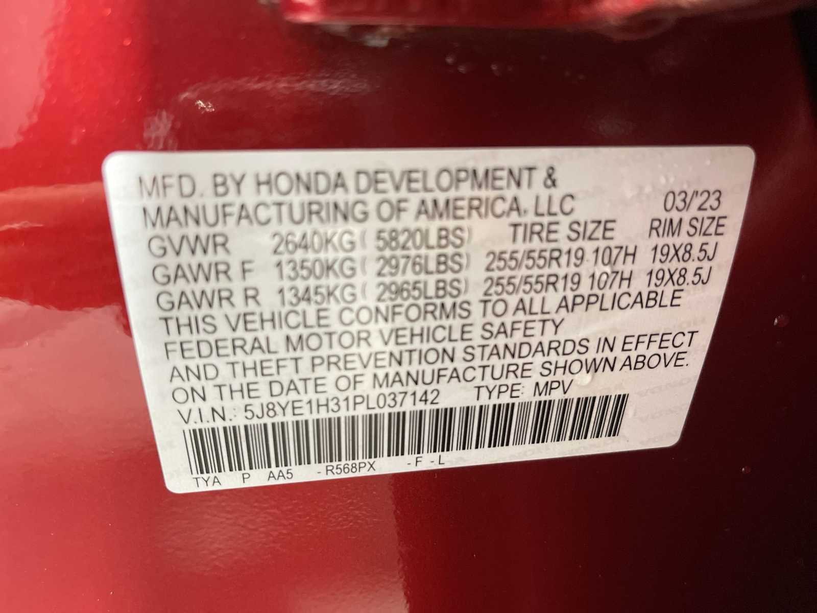 Certified Used 2023 Performance Red Pearl Acura  image 21