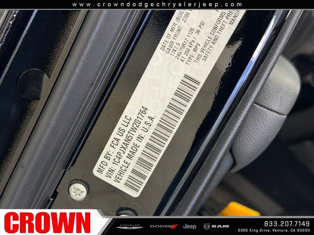 New 2026 Black Clear-Coat Exterior Paint Jeep Sport S image 18