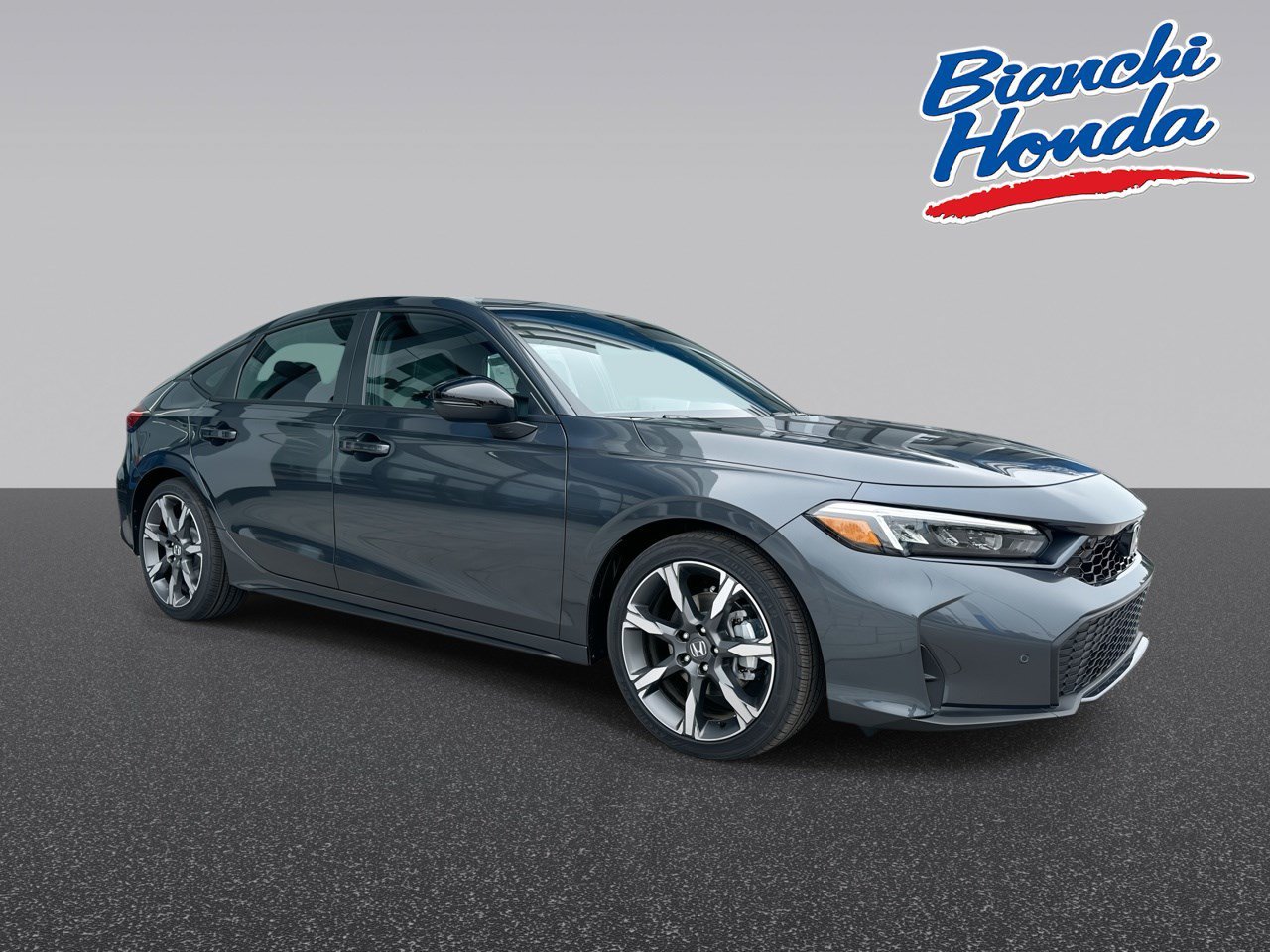 New 2026 Meteorite Gray Metallic Honda FWD Touring Hybrid image 1
