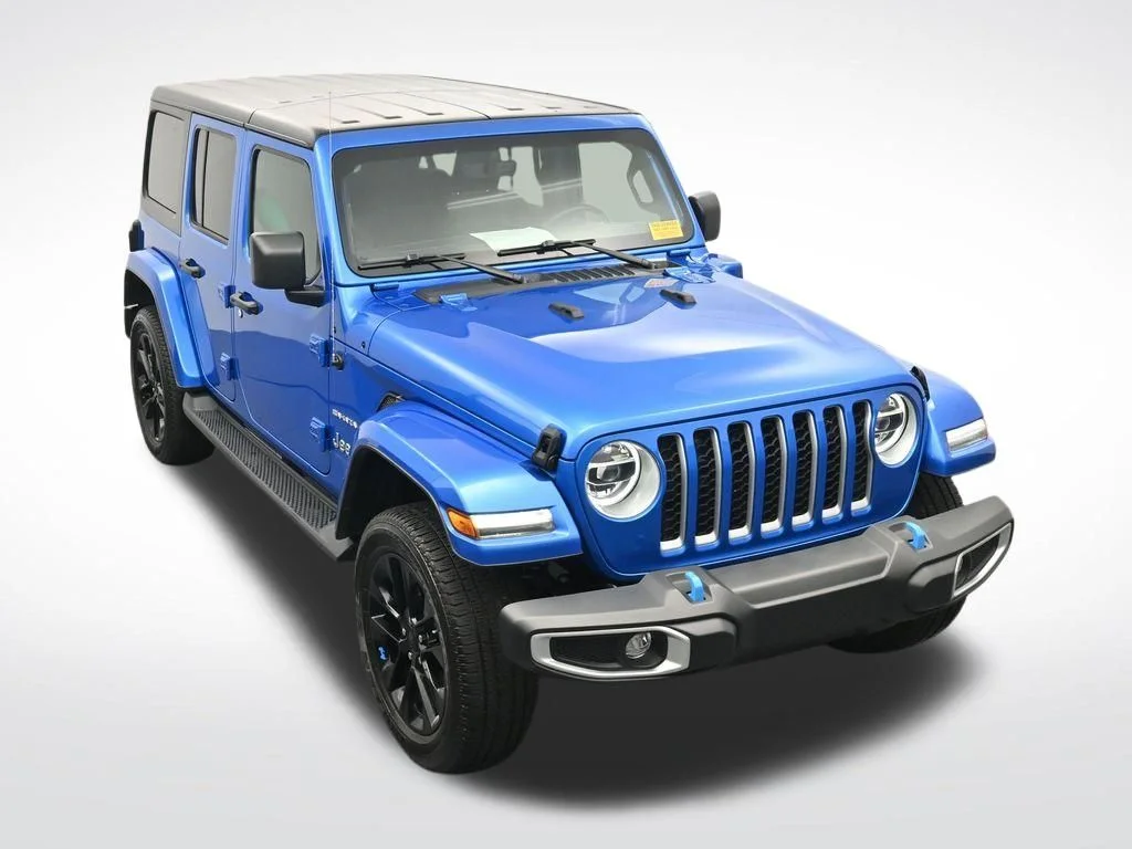 Used 2022 Blue Jeep Unlimited Sahara 4xe image 22