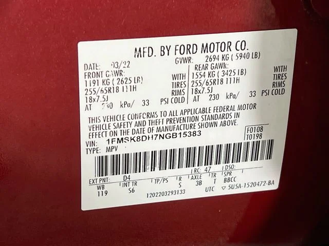 Used 2022 Red Ford XLT image 30