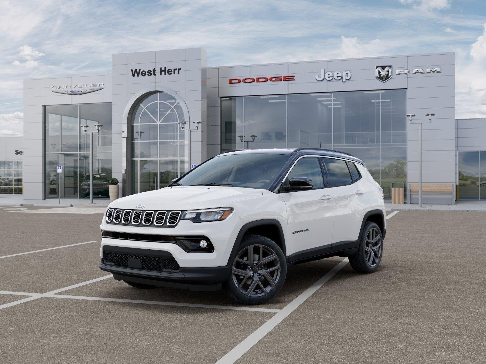 New 2026 Bright White Clearcoat Jeep COMPASS LIMITED ALTITUDE 4X4 image 1