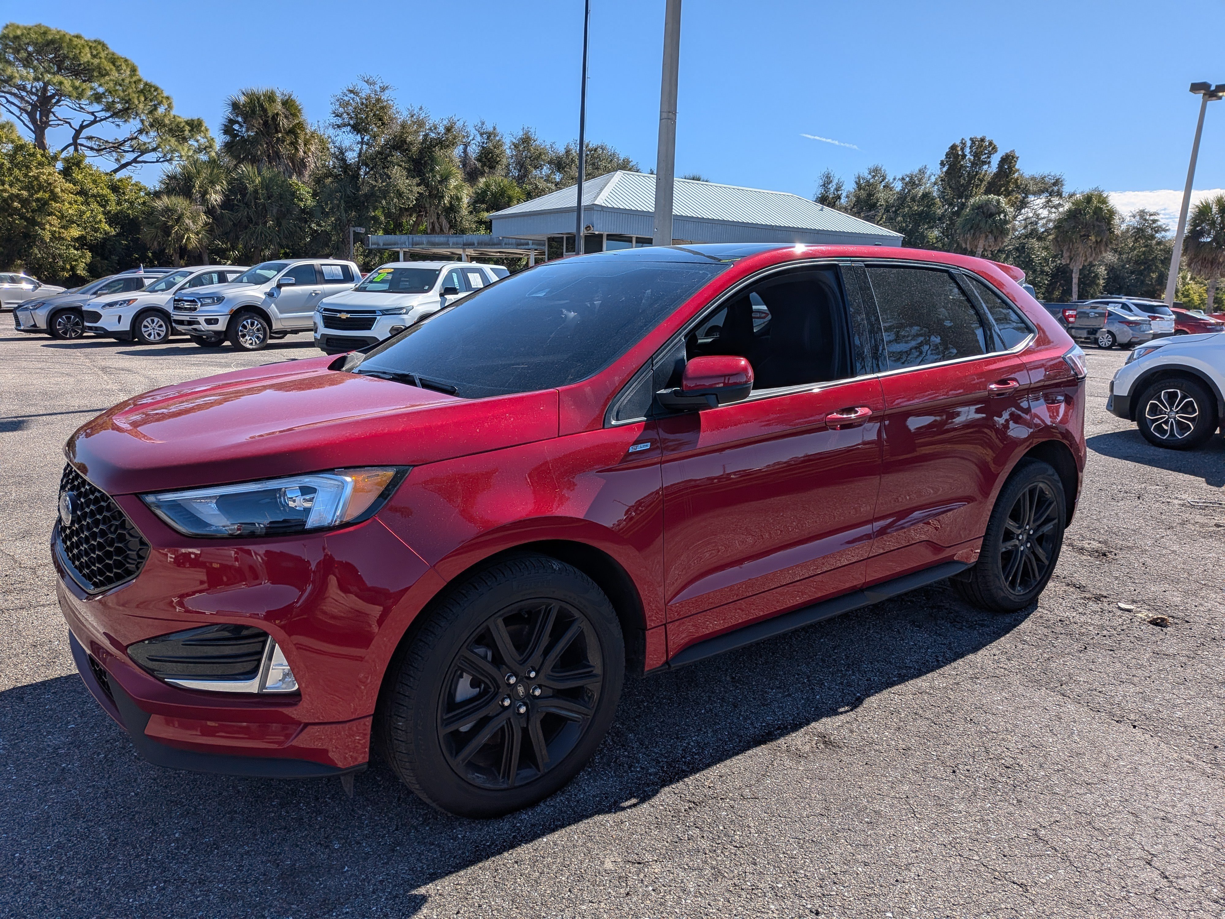 Used 2024 Rapid Red Metallic Tinted Clearcoat Ford ST-Line image 8