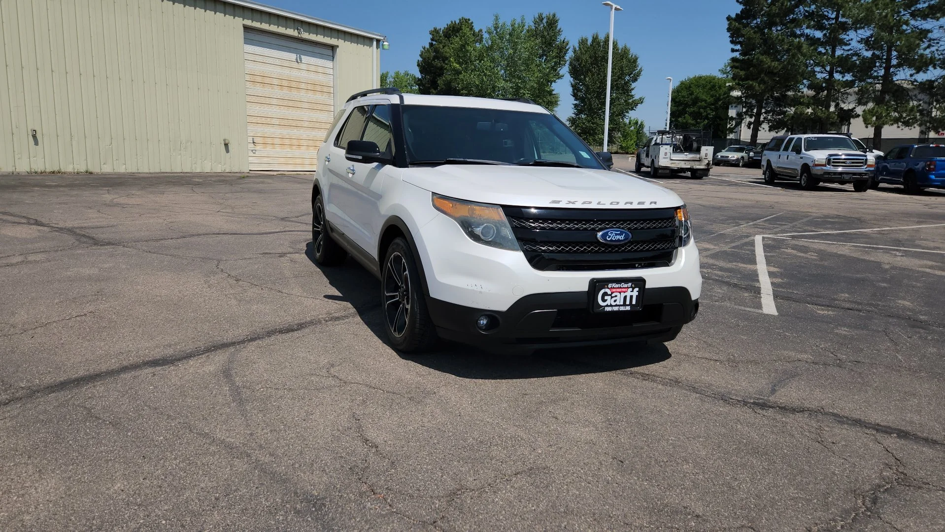 Used 2014 White Platinum Clearcoat Metallic Ford Sport image 13