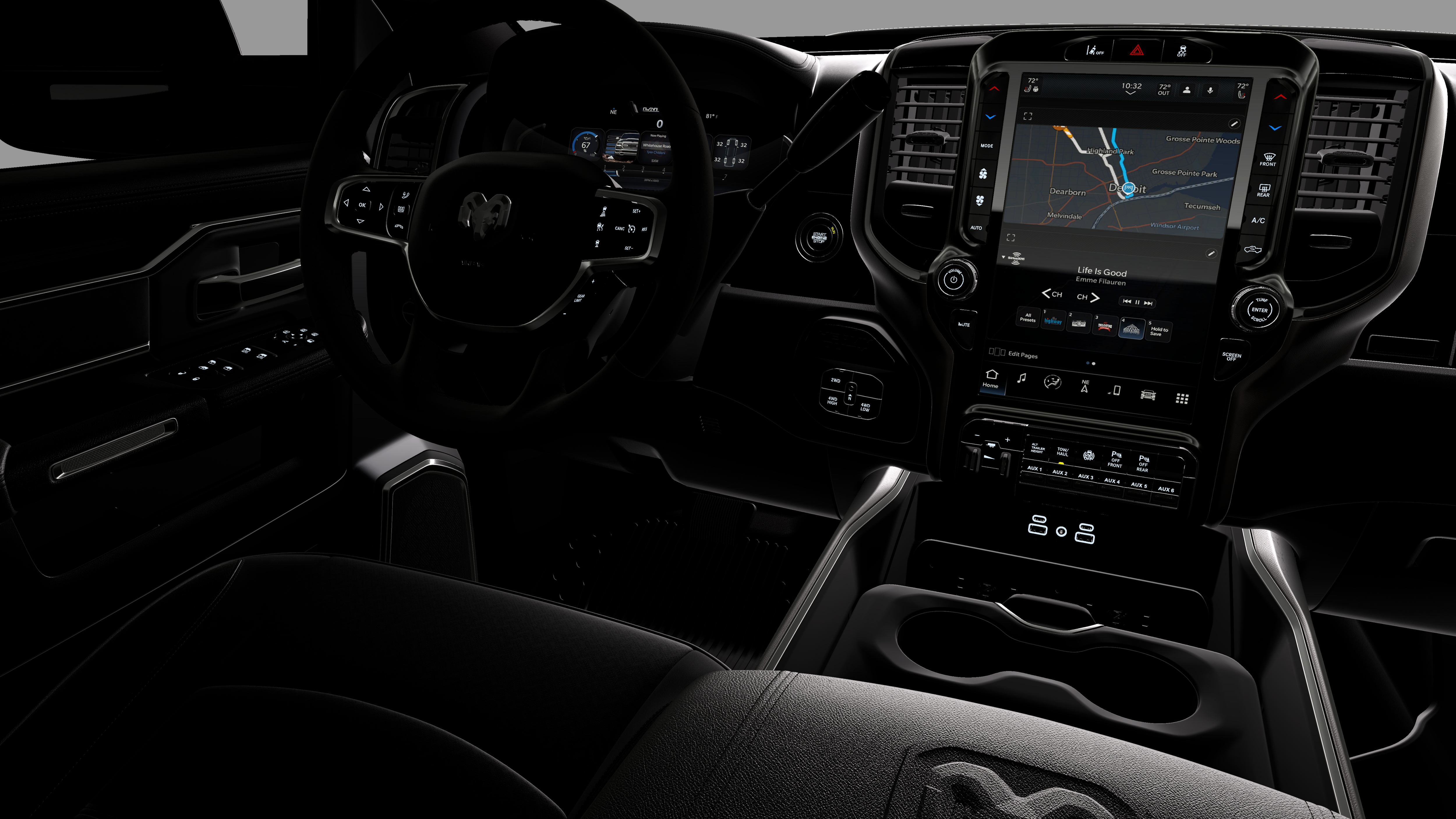 New 2026 Diamond Black Crystal Pearl-Coat Exterior Paint RAM Laramie image 35