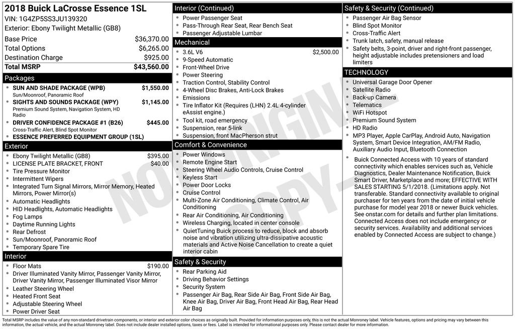 Used 2018 Black Buick Essence image 32