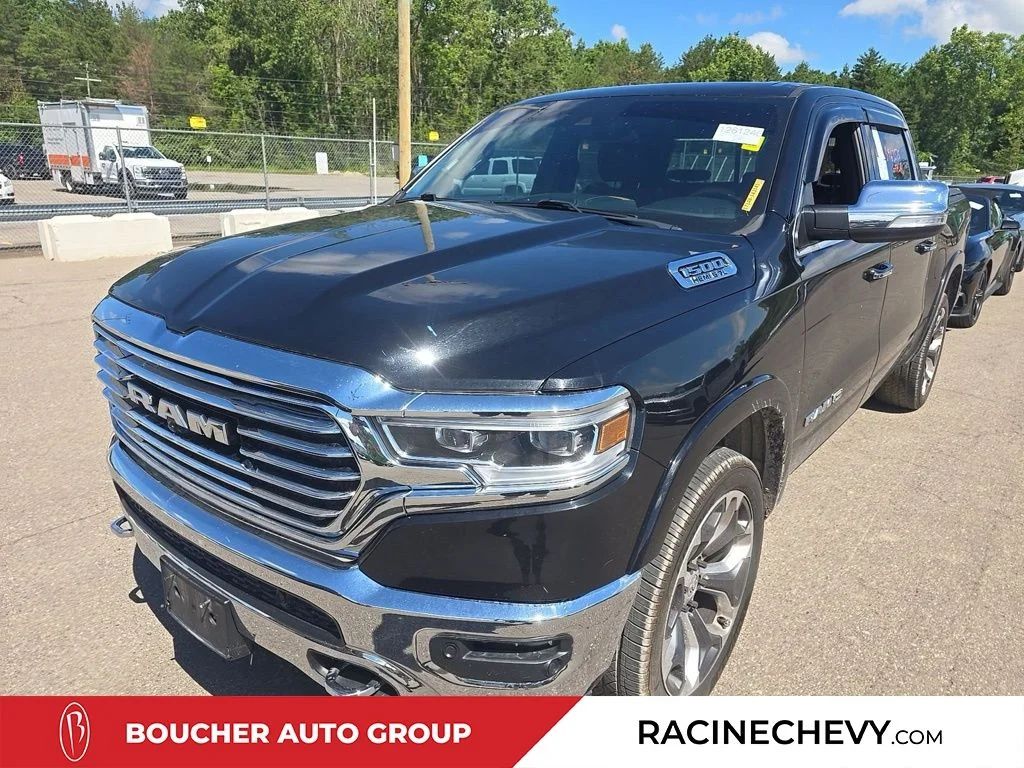 Used 2020 Diamond Black Crystal Pearlcoat Ram Laramie Longhorn image 1