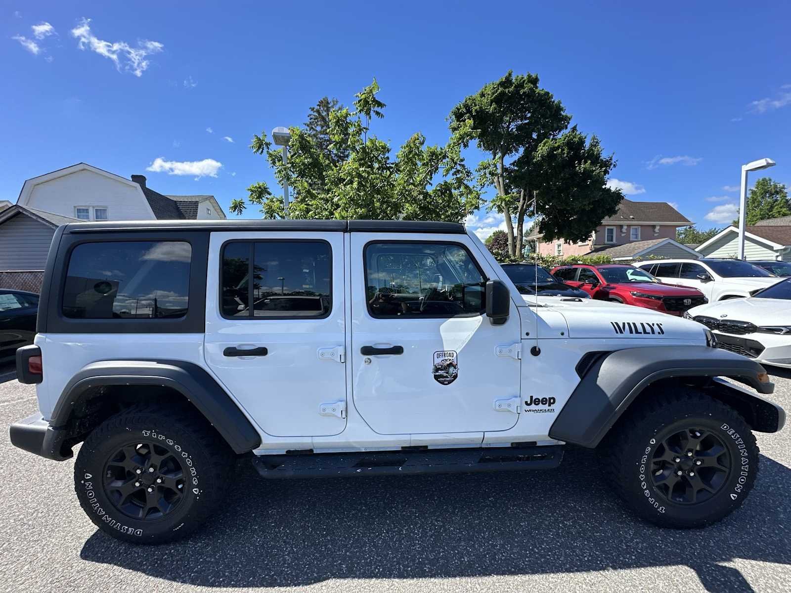 Used 2022 Bright White Clearcoat Jeep Unlimited Willys image 8