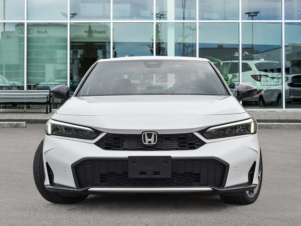 New 2026 Platinum White Pearl Honda SPORT TOURING The Civic — fully loaded,fully effi image 2