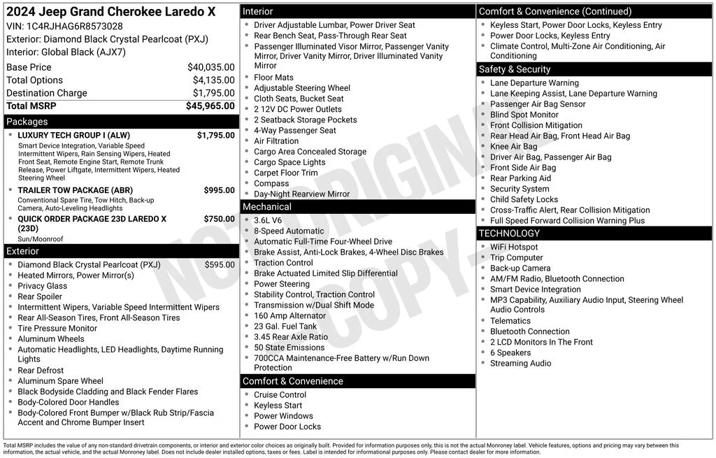 Used 2024 Black Jeep Laredo X image 35