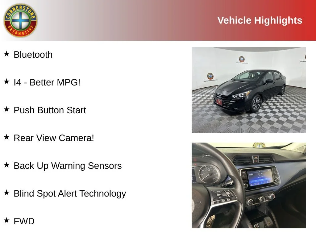Used 2025 Nissan Versa Sedan SV with VIN 3N1CN8EV4SL837067 for sale in Elk River, Minnesota