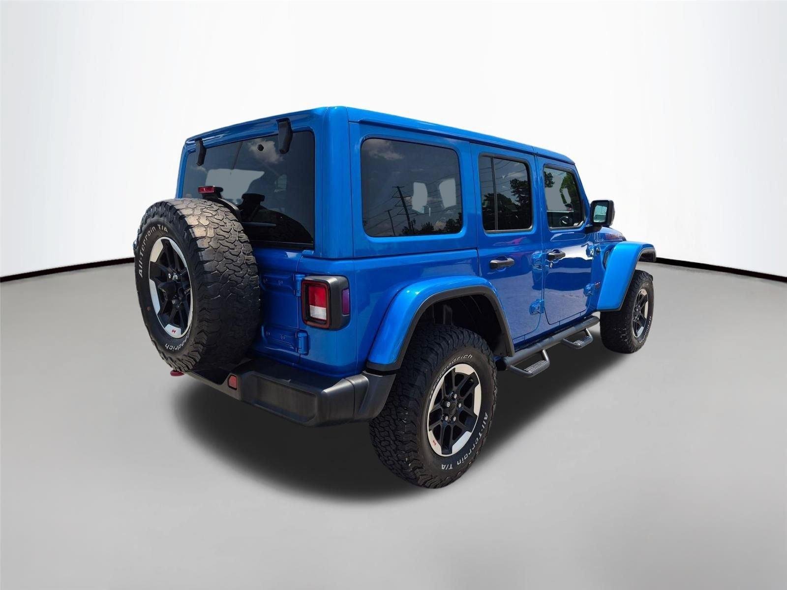 Used 2021 Hydro Blue Pearlcoat Jeep Unlimited Rubicon image 5