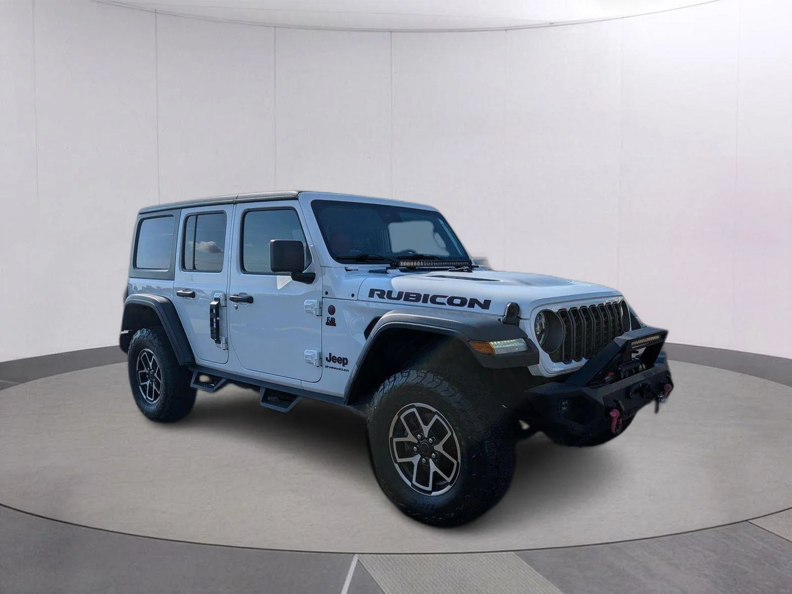 Used 2024 Bright White Clearcoat Jeep Rubicon image 7