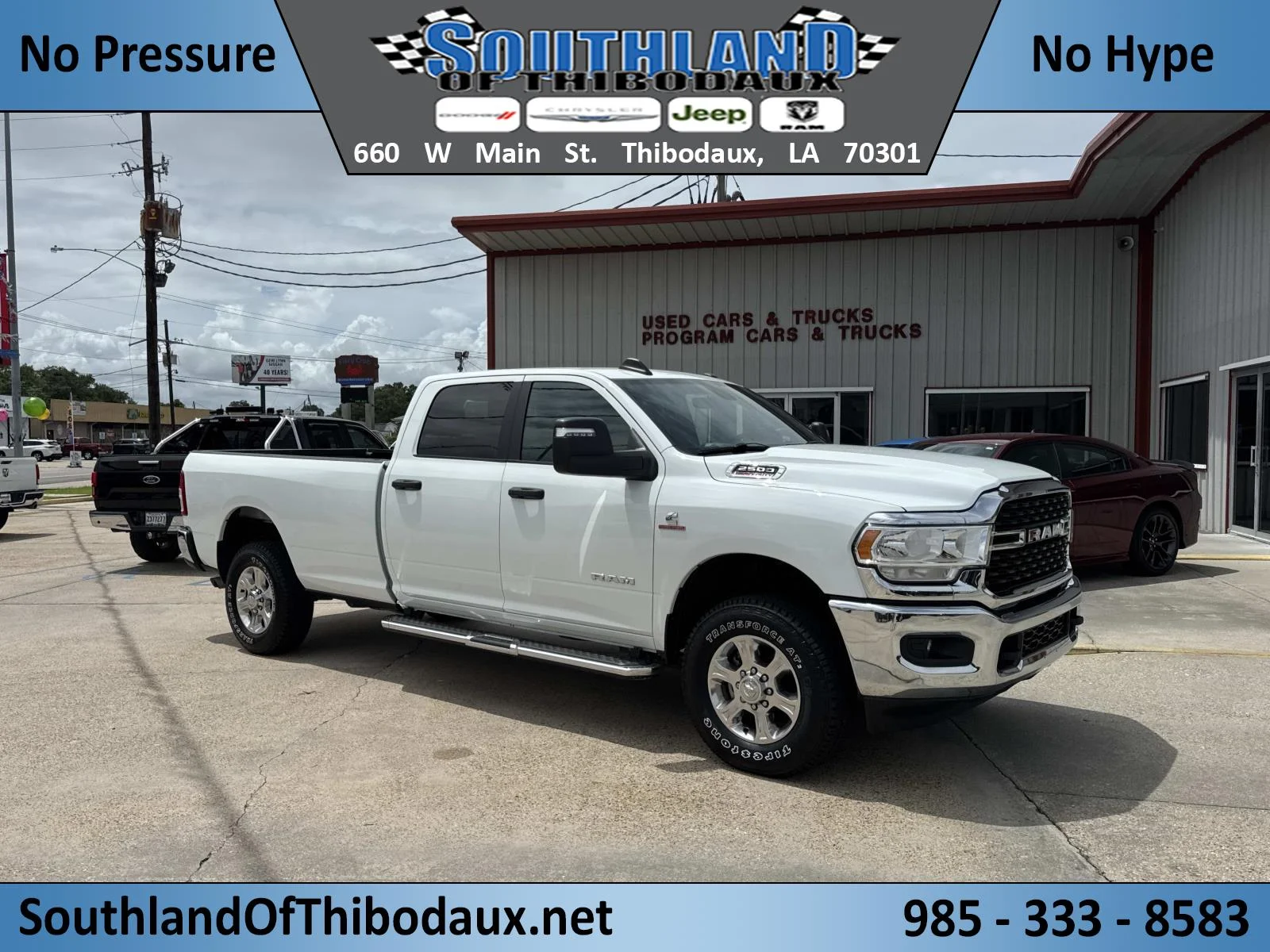 Used 2024 Bright White Clearcoat Ram Big Horn image 1