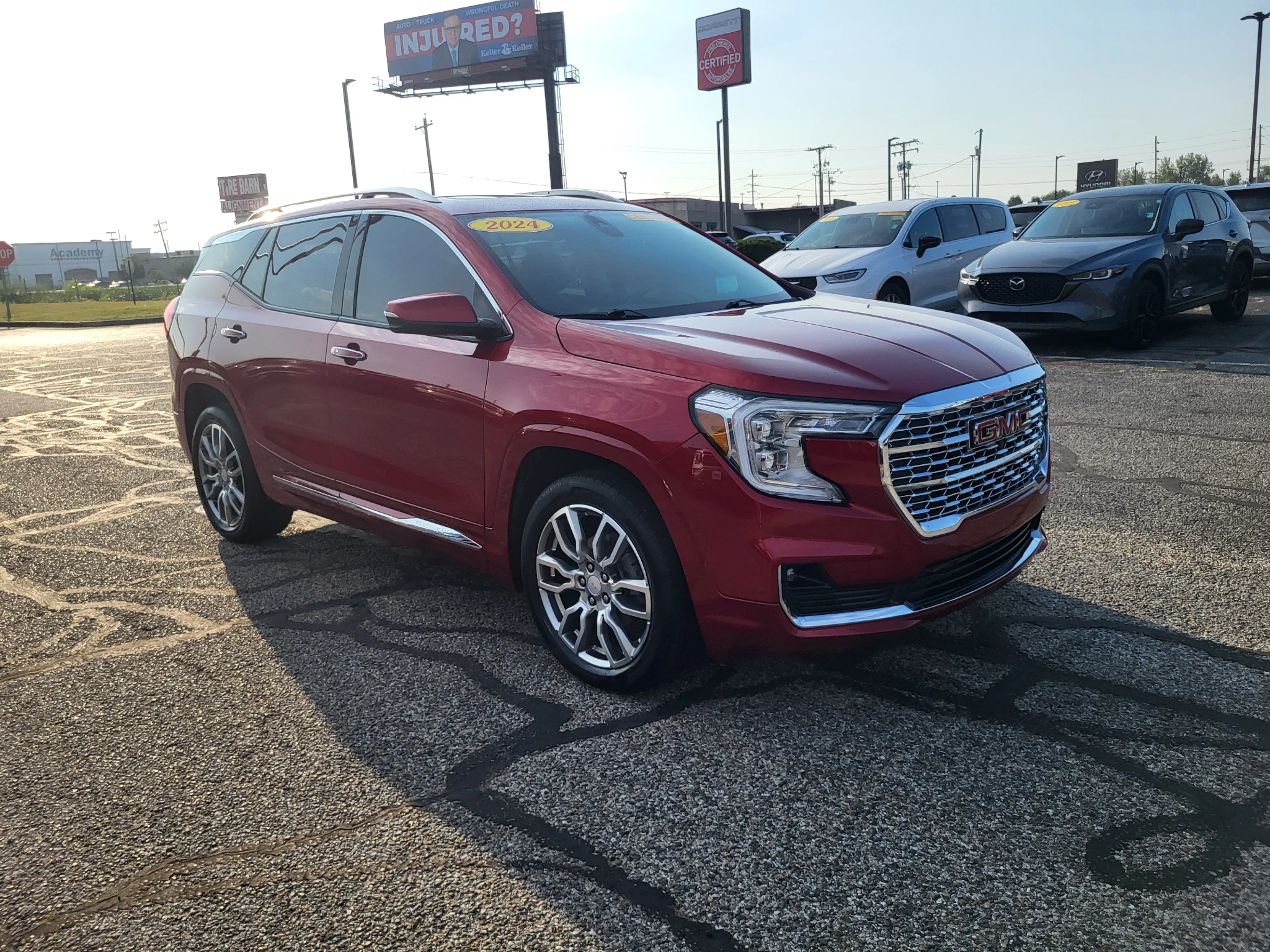 Used 2024 Volcanic Red Tintcoat GMC Denali image 4