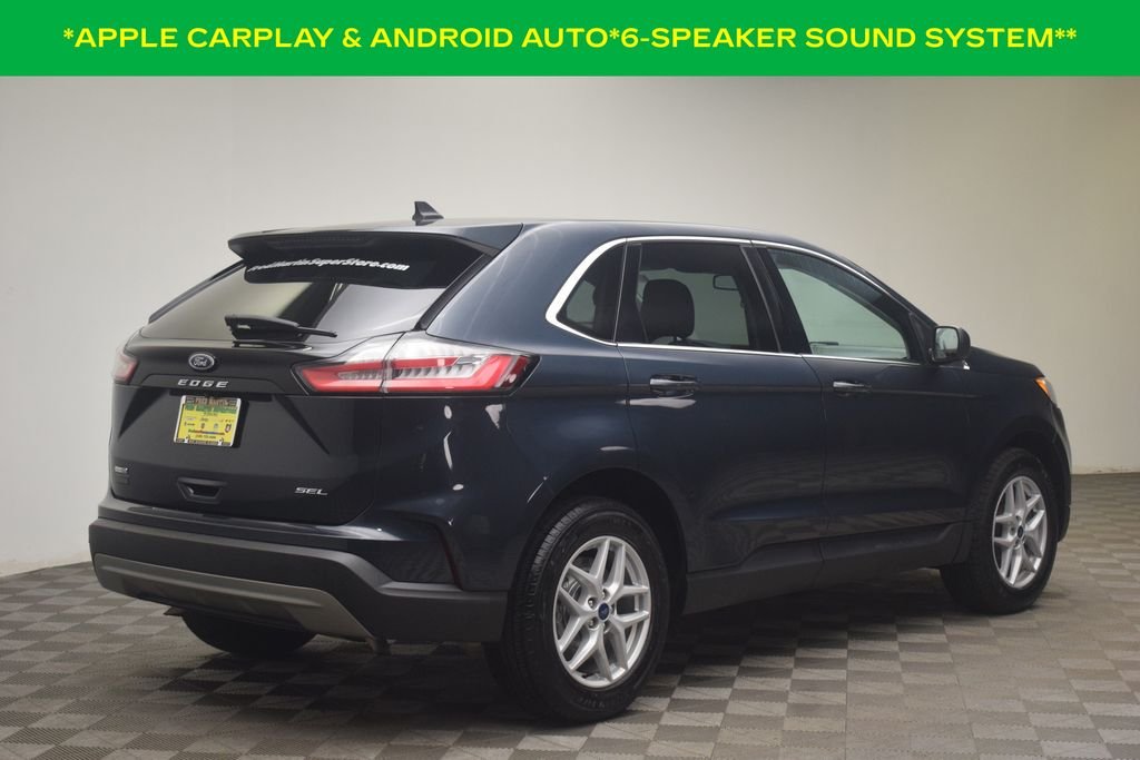 Used 2022 Blue Metallic Ford SEL image 8