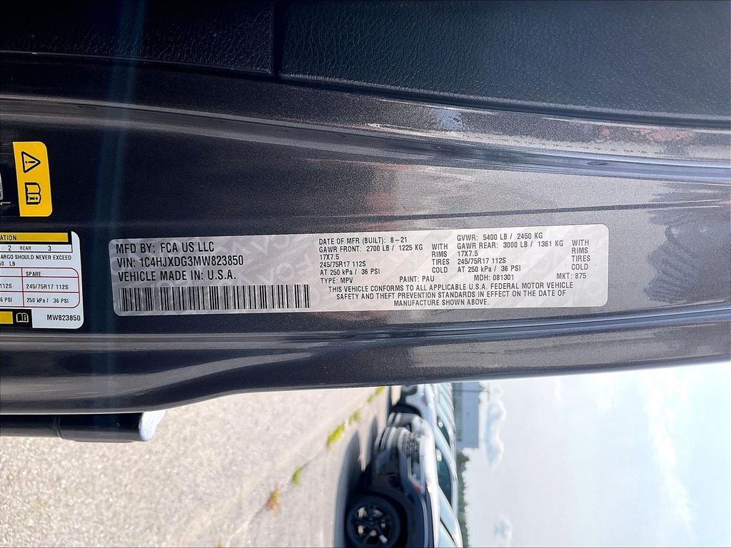 Used 2021 Granite Crystal Metallic Clearcoat Jeep Unlimited Sport S image 30