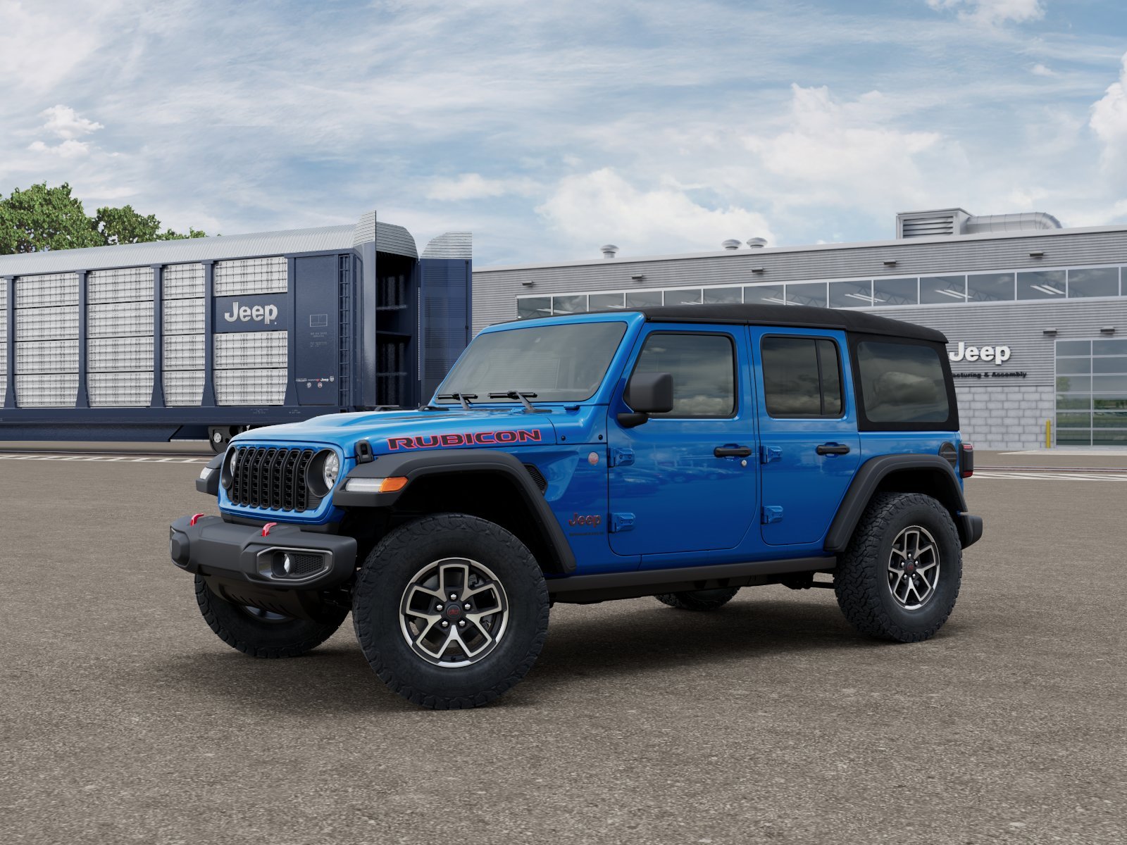 New 2027 Hydro Blue Pearlcoat Jeep Rubicon image 1