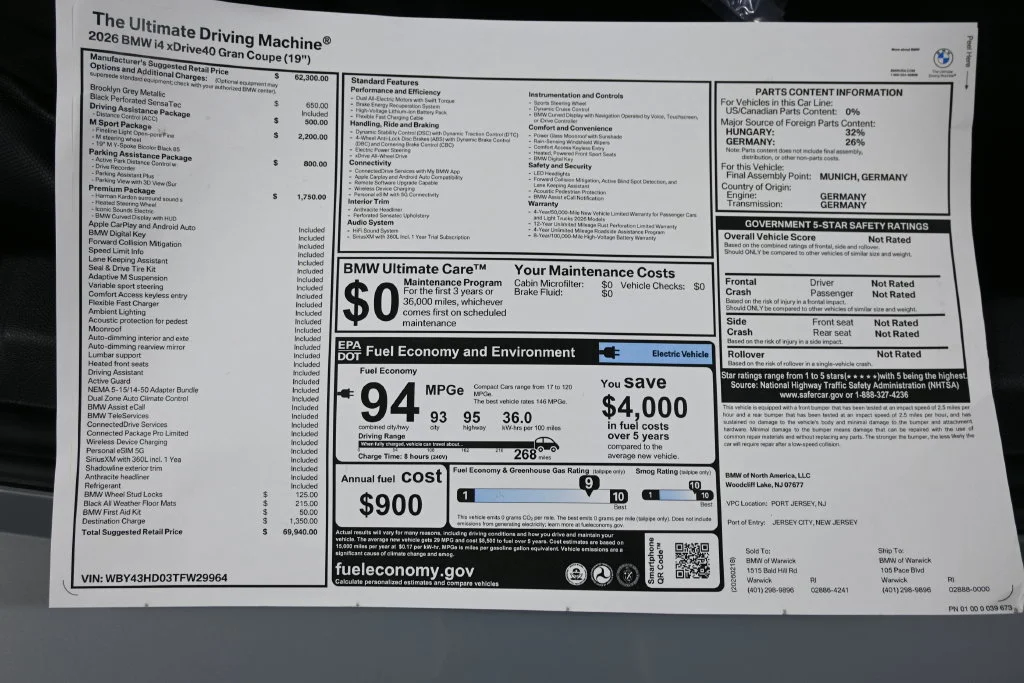 Used 2026 Gray BMW xDrive40 image 36