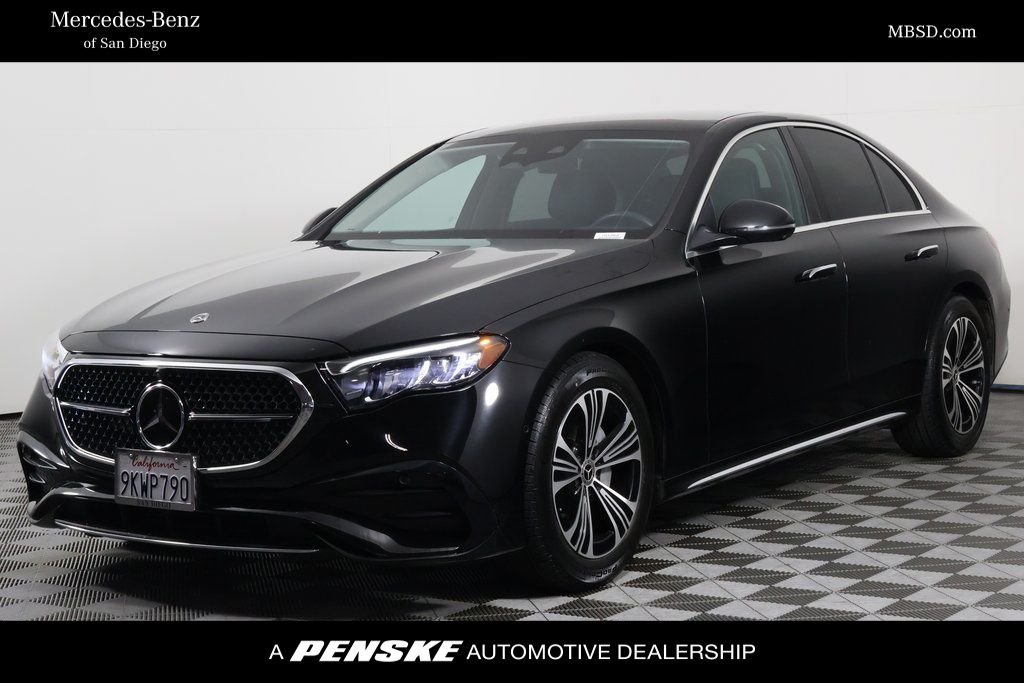 Certified Used 2024 Black Mercedes-Benz E 350 image 1