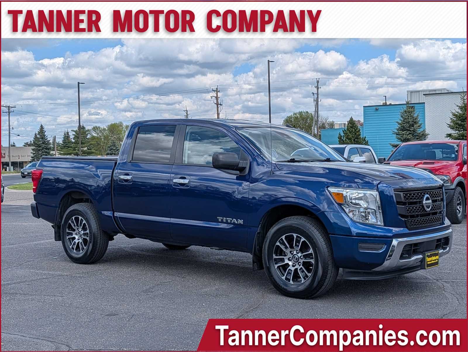 Deep Blue Pearl Metallic 2021 Nissan Titan Pickup Truck Four-Wheel Drive