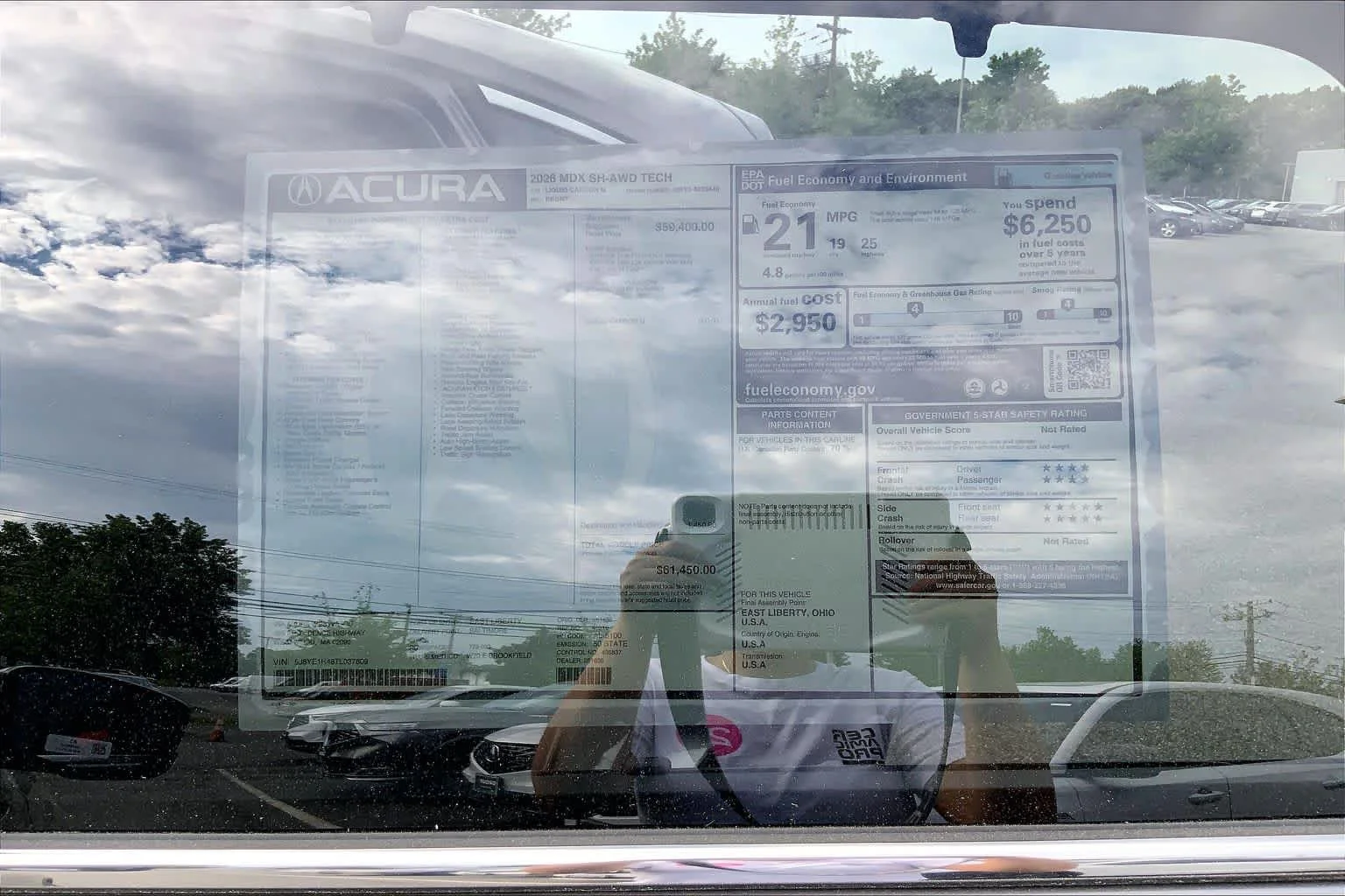 New 2026 Liquid Carbon Metallic Acura With Technology Package image 19