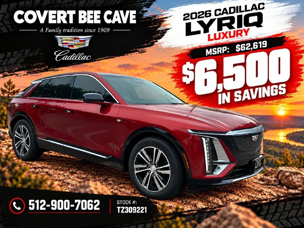 New 2026 Radiant Red Tintcoat Cadillac Luxury image 1