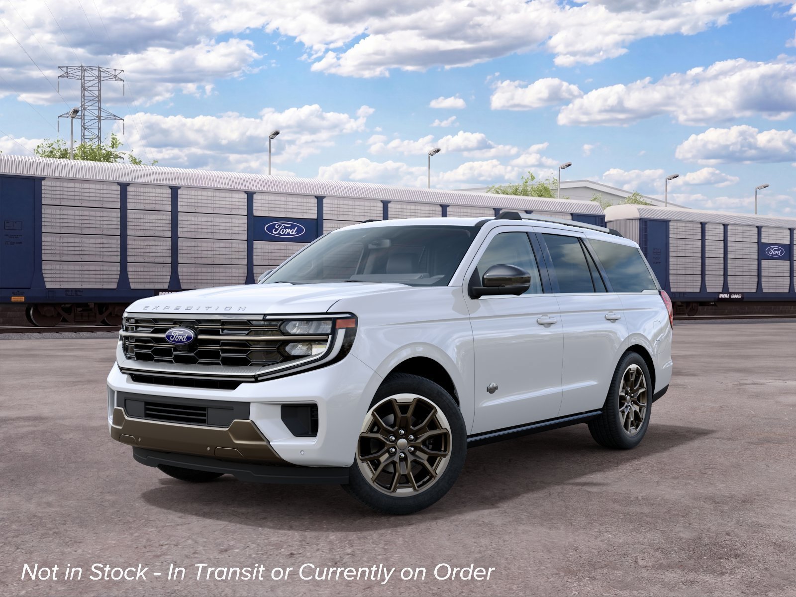 New 2027 Star White Metallic Tri-Coat Ford King Ranch image 2