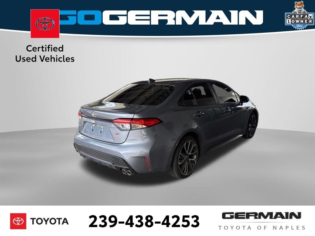 Certified Used 2020 Blue Toyota SE image 7