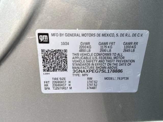 Used 2025 Sterling Gray Metallic Chevrolet LT image 30