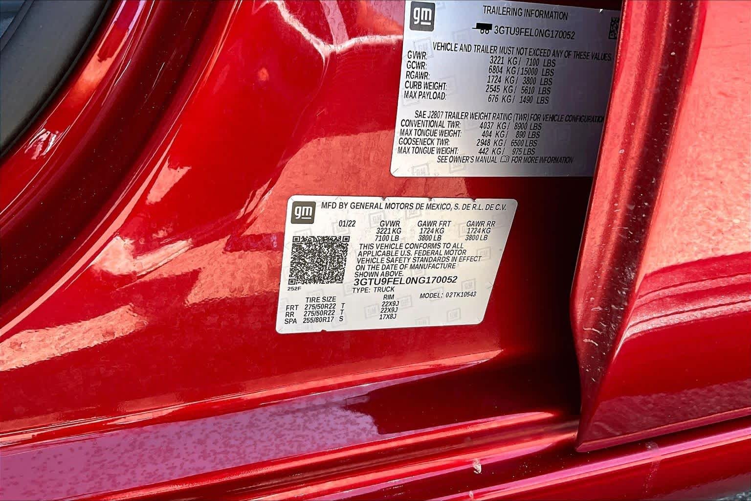 Used 2022 Cayenne Red Tintcoat GMC Denali image 34