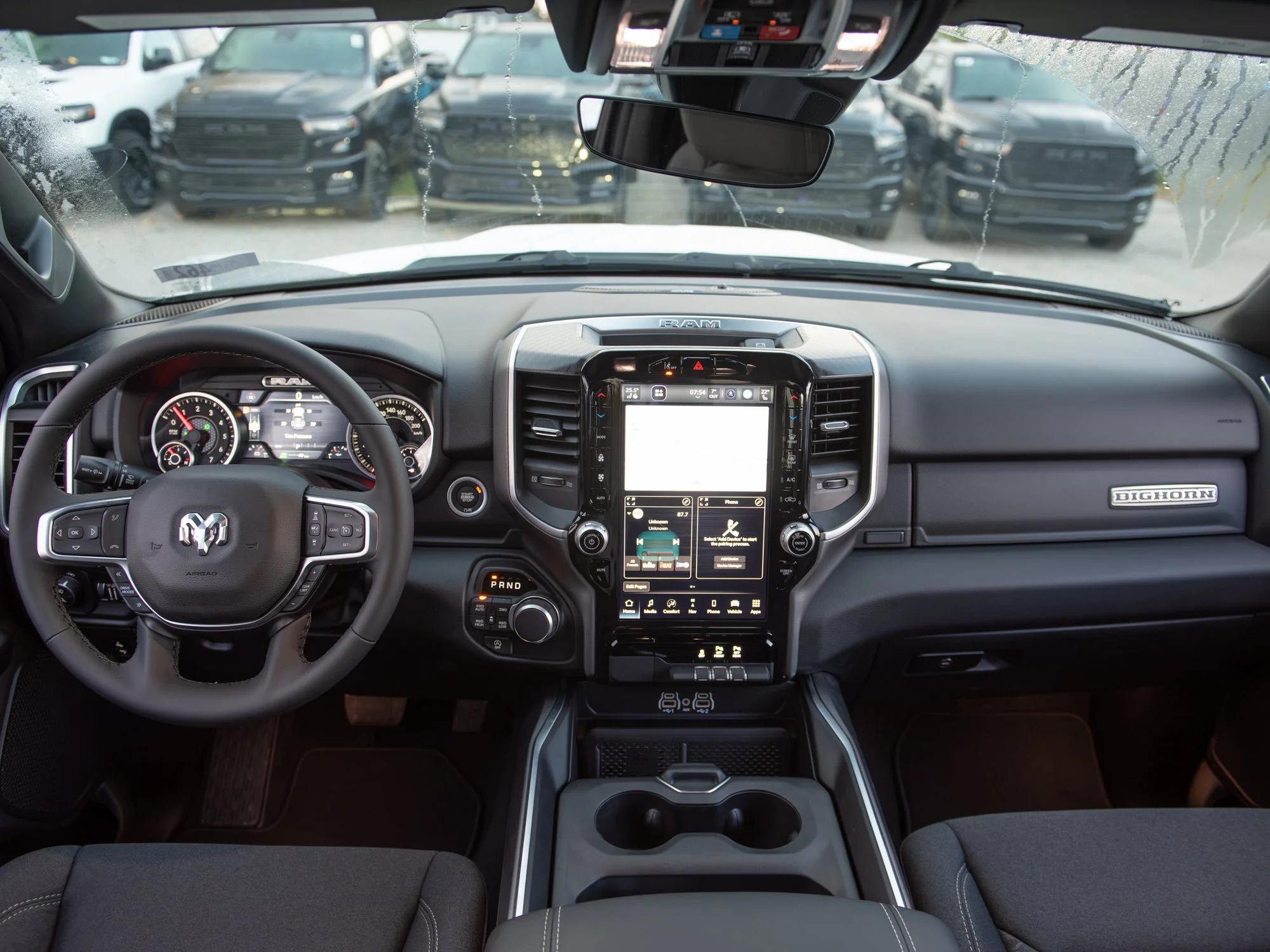 New 2026 White RAM Big Horn Night* Crew Cab 4x4, Heated Seats/Wheel, Alpine Audio, Level 2 Equip Group image 12