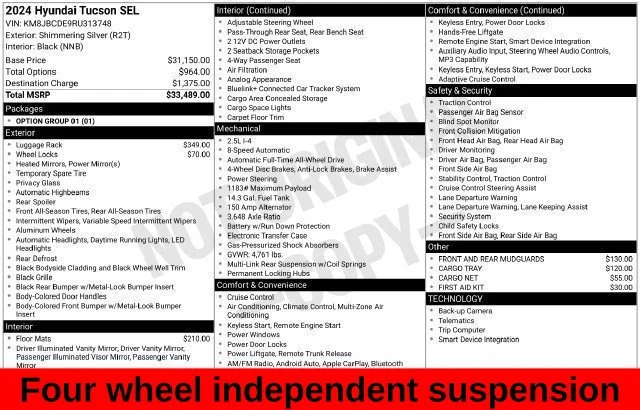 Used 2024 Silver Hyundai SEL image 26