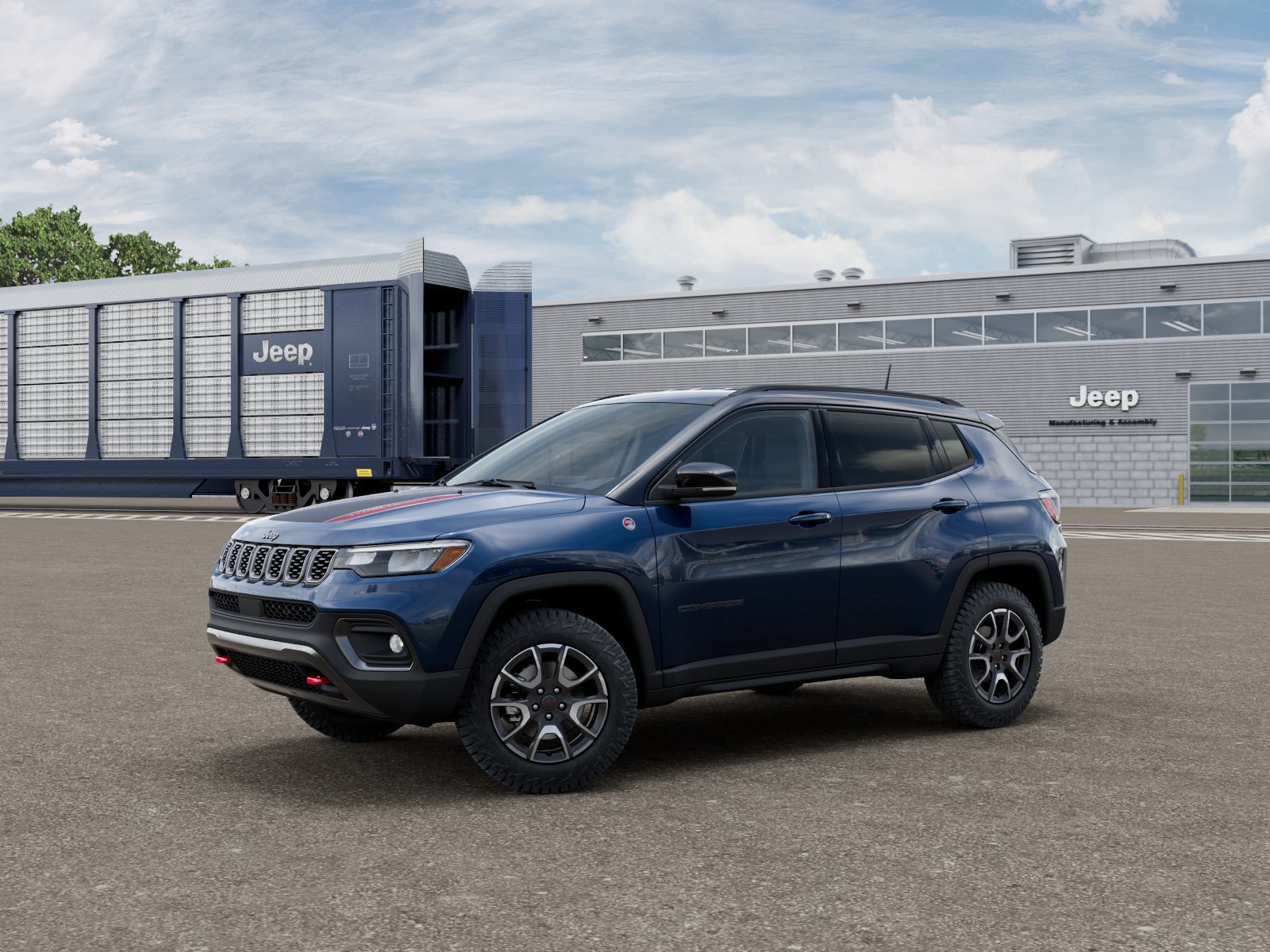New 2026 Fathom Blue Pearl-Coat Exterior Paint Jeep Trailhawk image 1