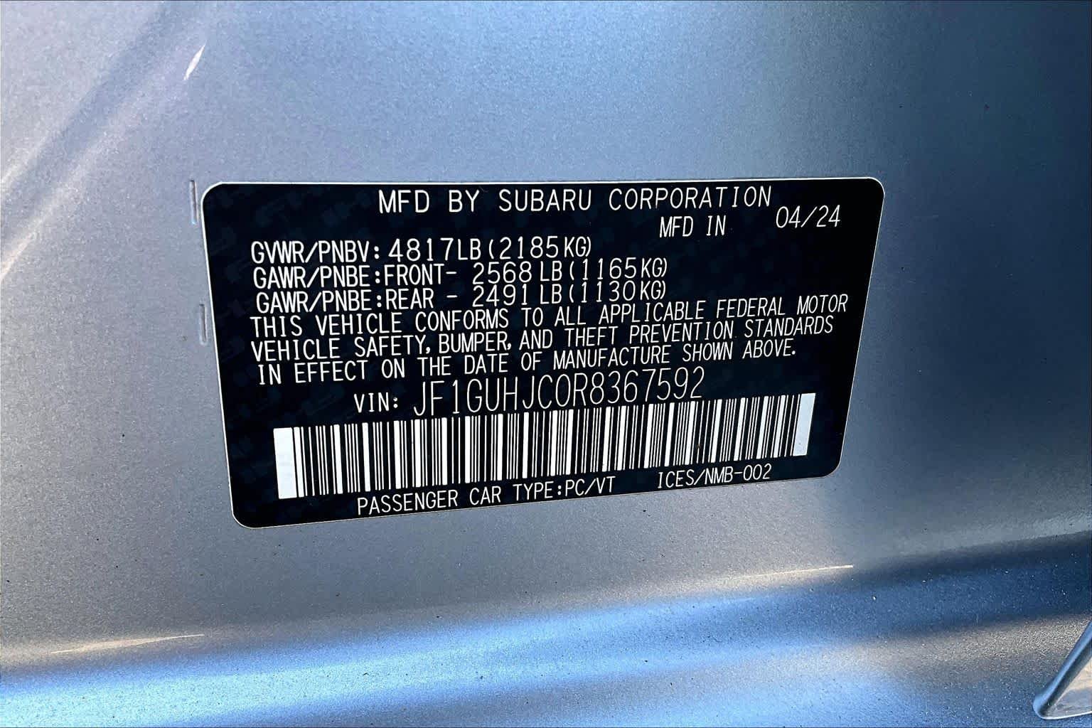 Used 2024 Ice Silver Metallic Subaru RS image 36