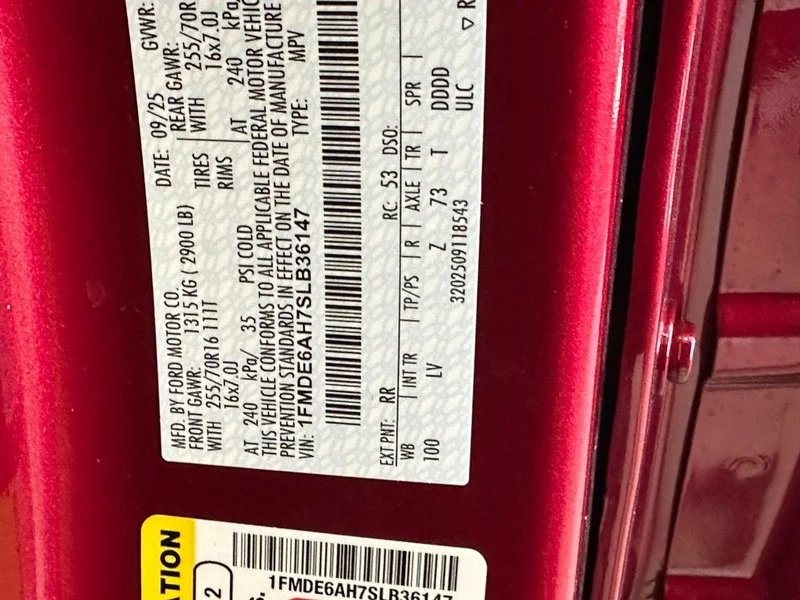 New 2025 Ruby Red Metallic Tinted Clearcoat Ford Base 2 Door 4x4 image 15